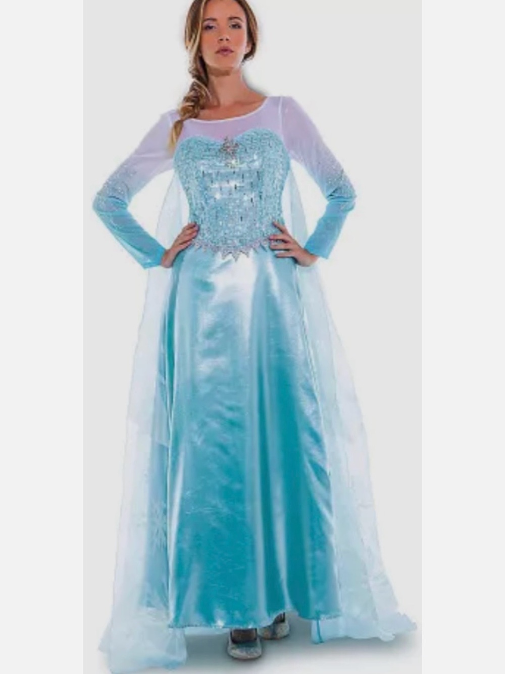 New Disney Store D23 LE Authentic Frozen Queen Elsa Costume Adult Dress Size 10